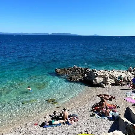 Studio Vesna With A Terrace And Sea View Rabac Exterior photo